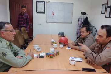 گزارش تصویری  بازدید رئیس اداره حفاظت محیط زیست شهرستان درمیان